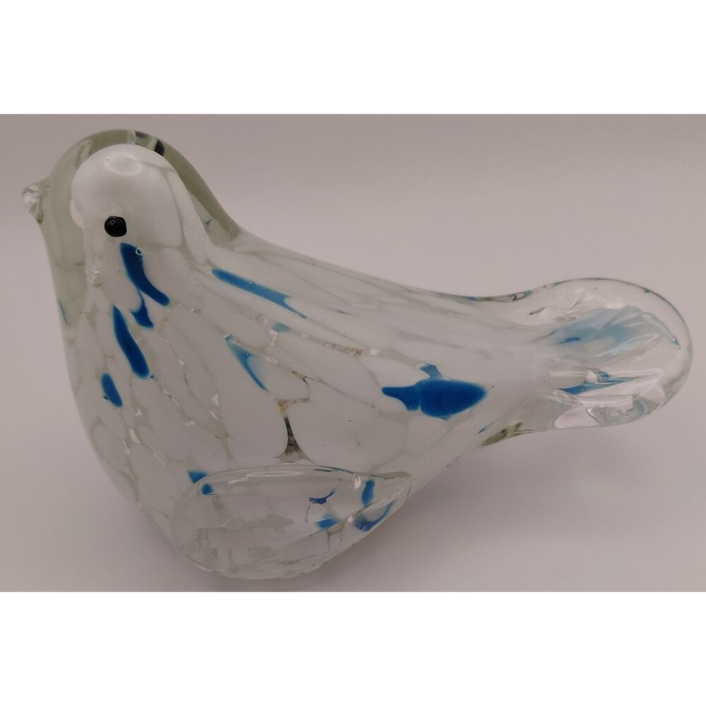 Glass Bird Decortive Figurine with Built in LED Fairy Lights